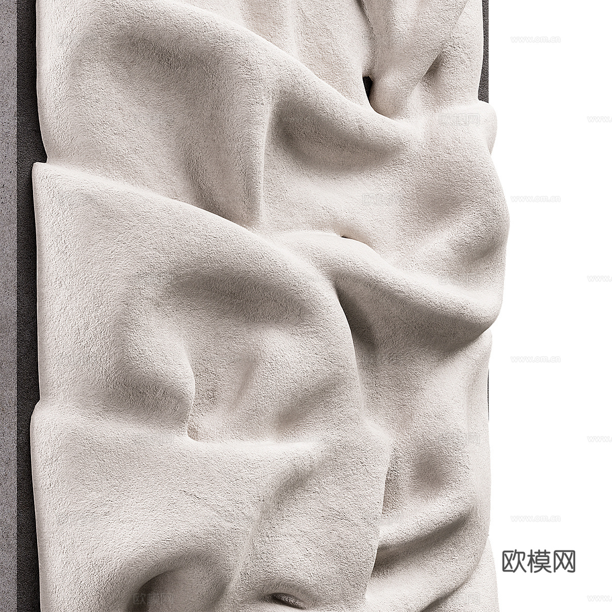 现代侘寂艺术墙饰装饰板3d模型