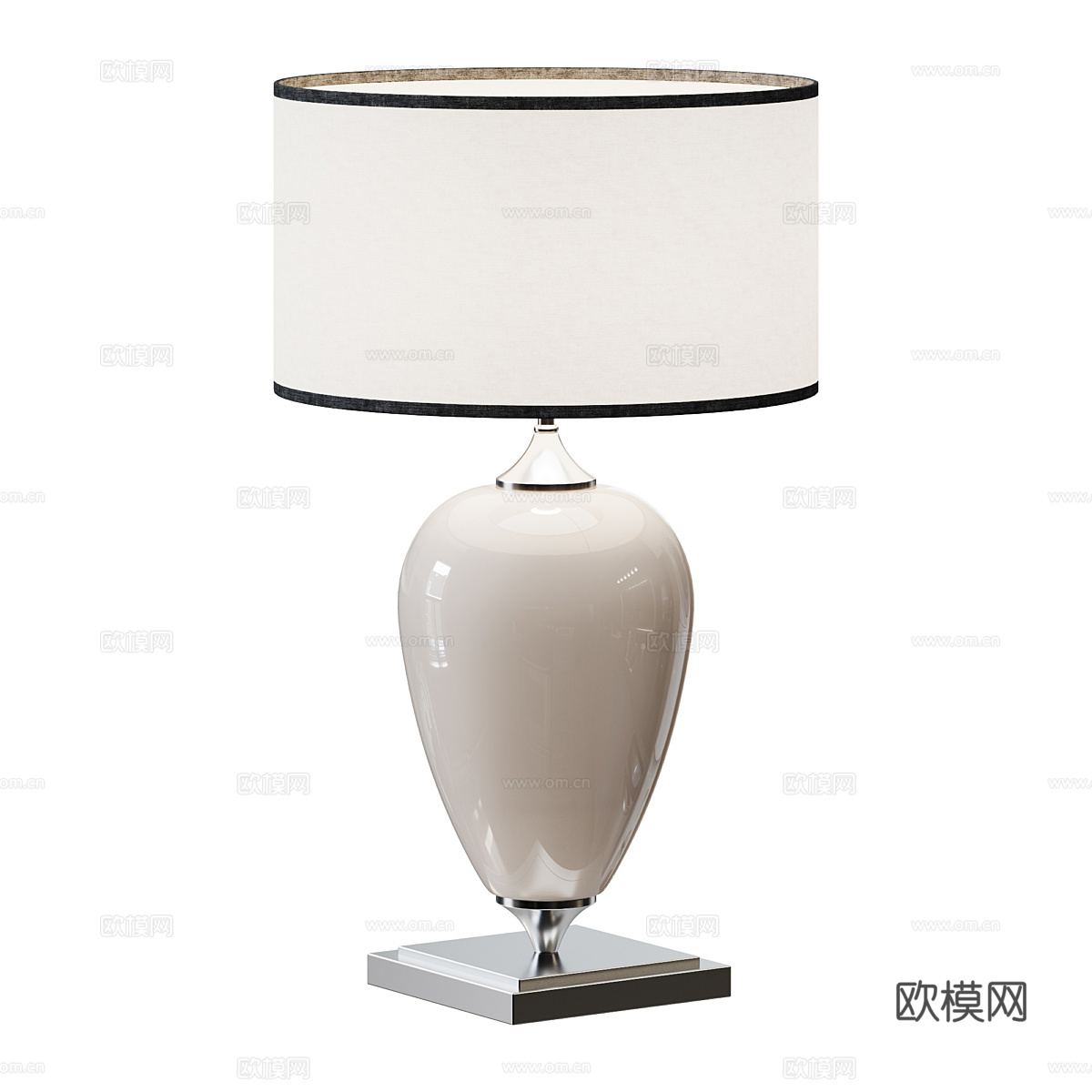 现代意式轻奢台灯3d模型
