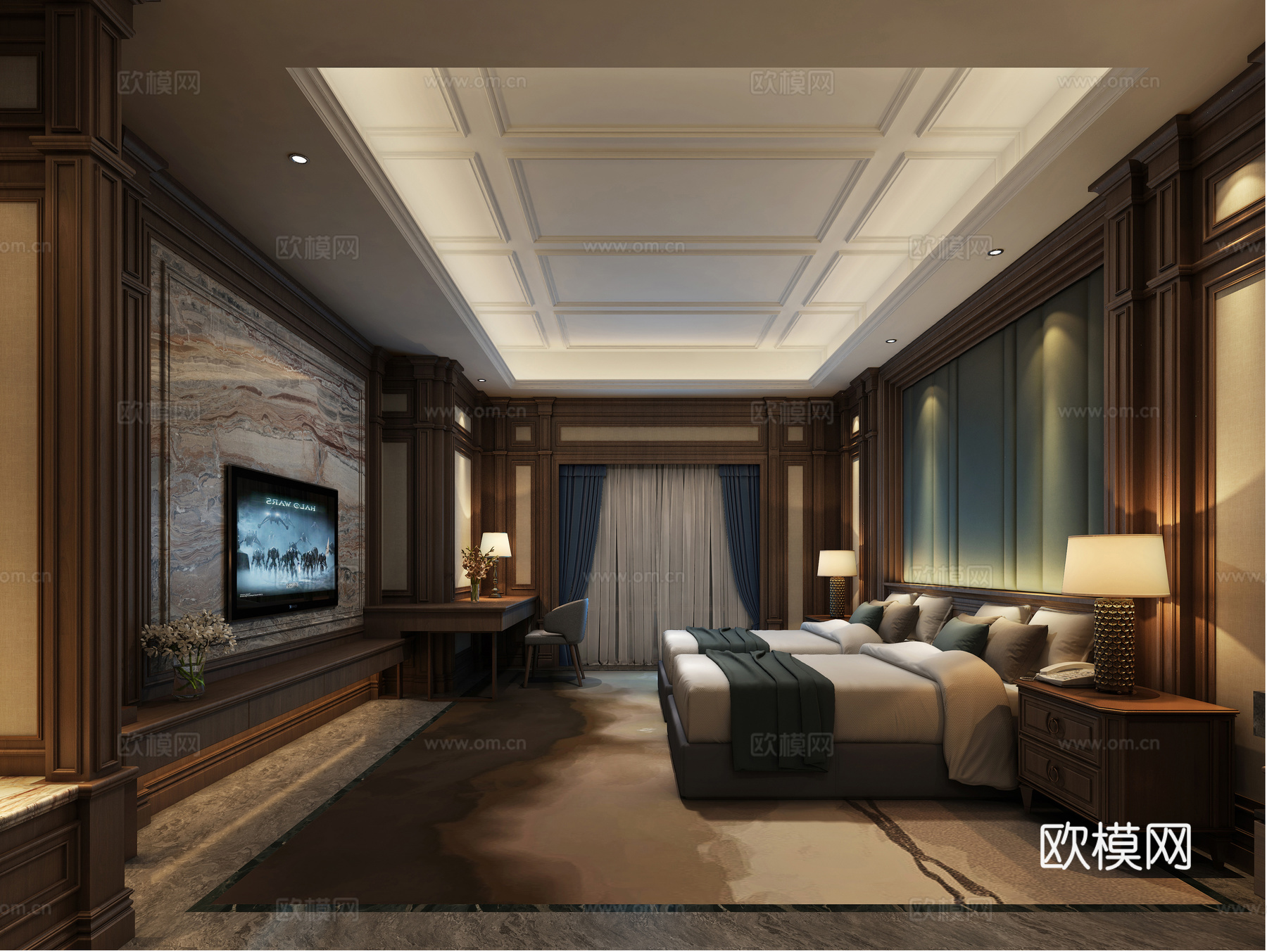 客房免费3d模型