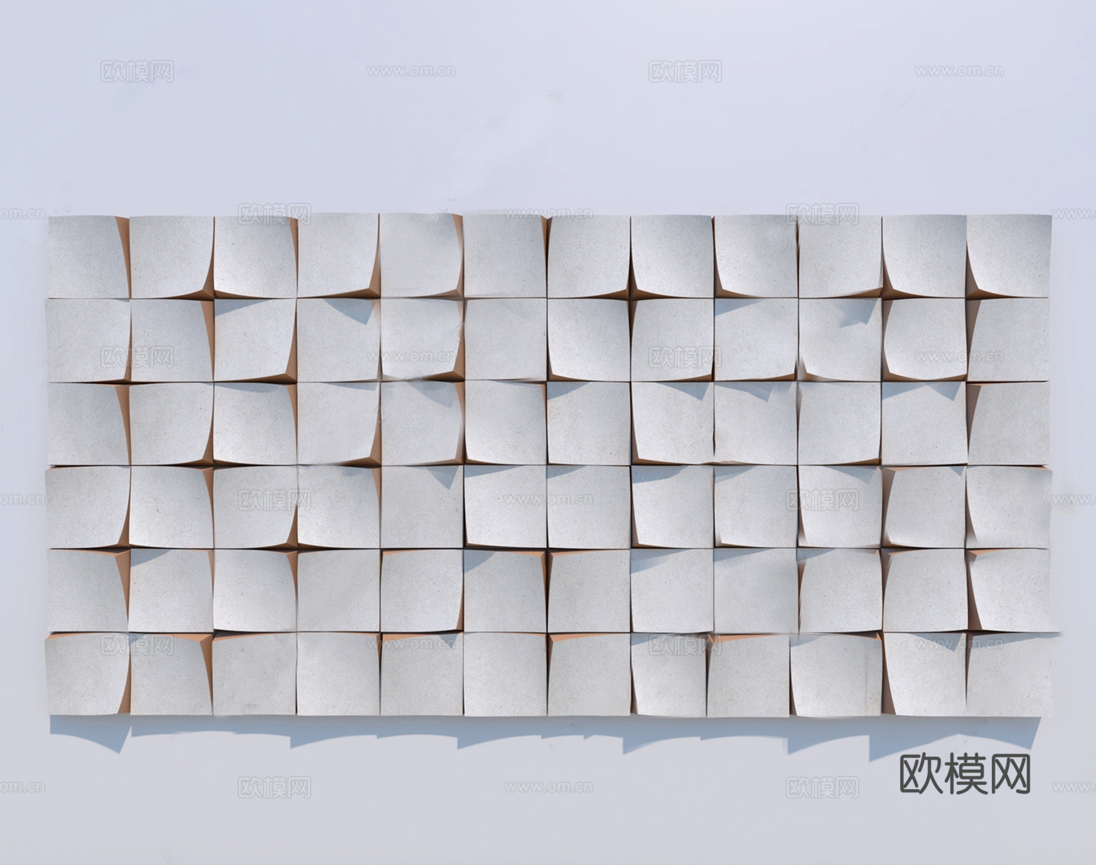 现代墙饰挂件 护墙板su模型