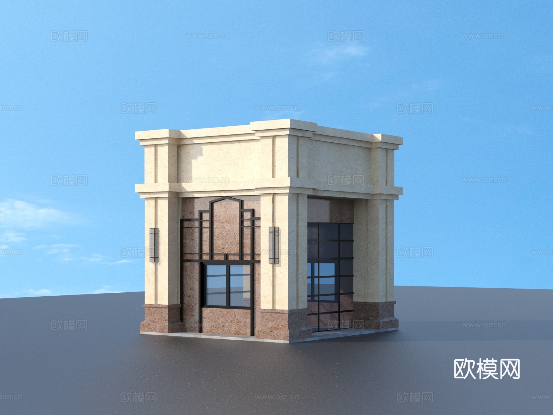 岗亭 门卫 保安亭 建筑3d模型