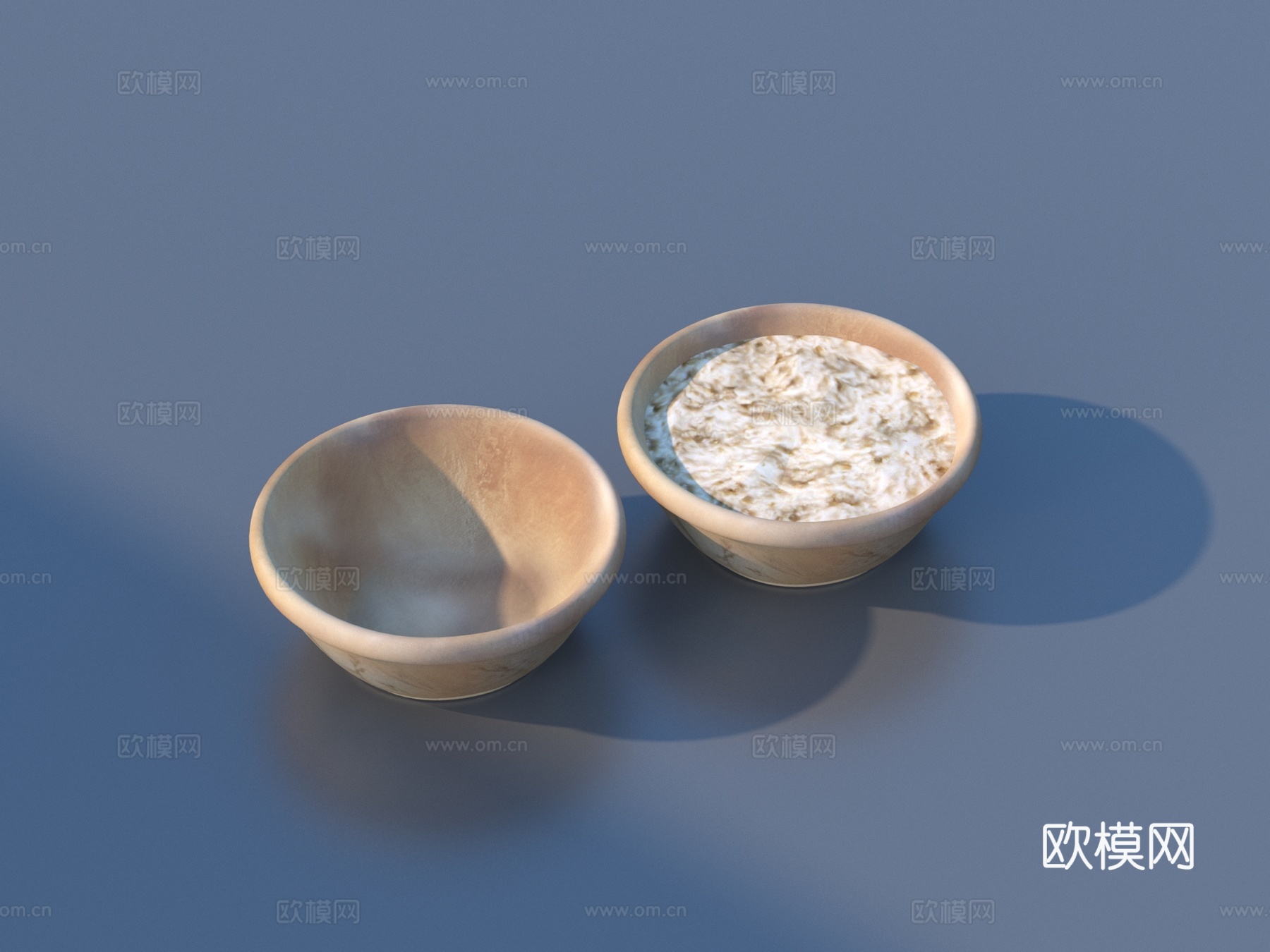 餐具 碗 食物su模型