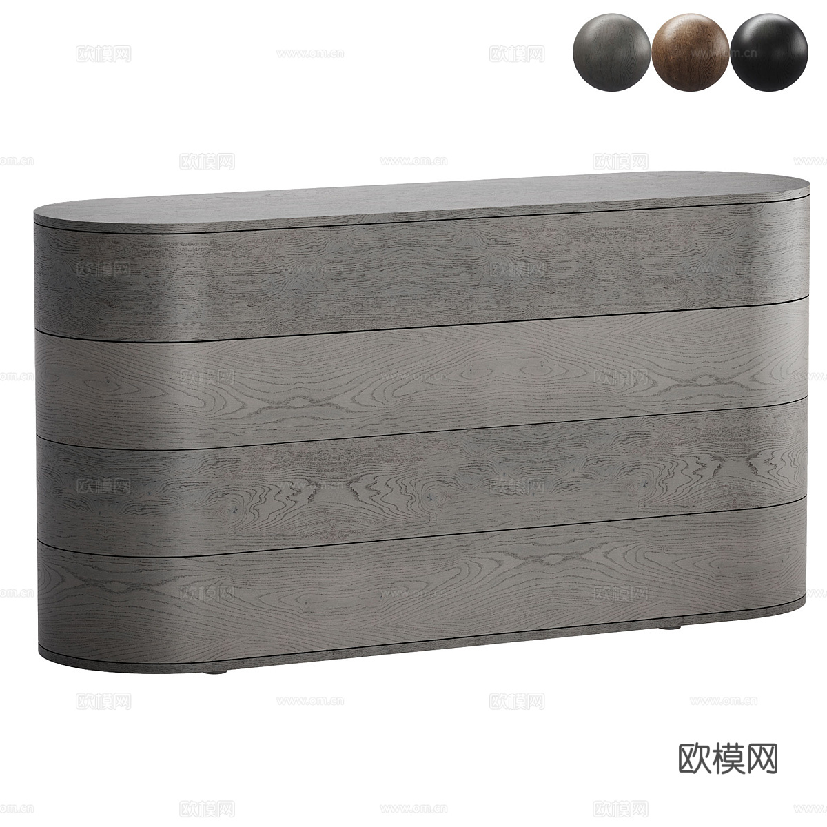 现代简约装饰边柜 边柜 简约边柜  木质边柜3d模型