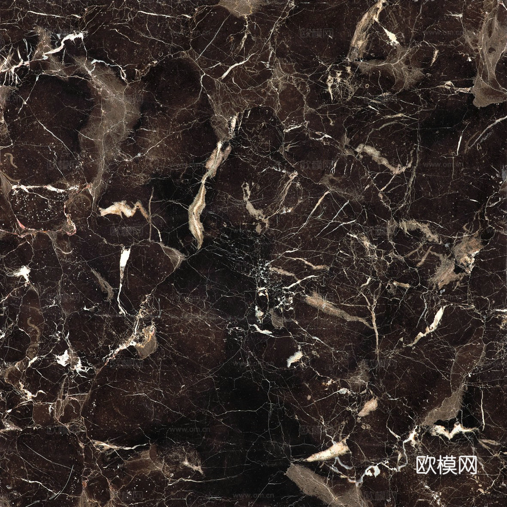 无缝深咖色乱纹大理石