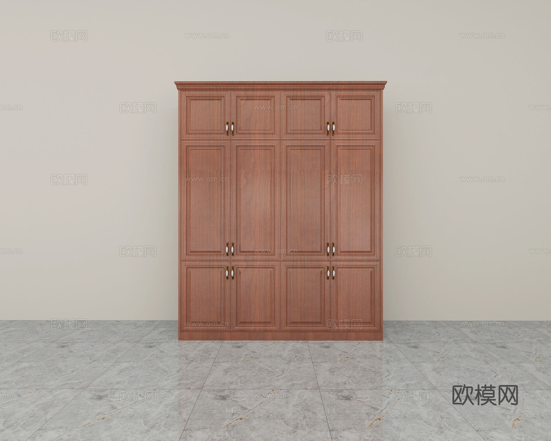 简欧美式鞋柜 衣柜 书柜 酒柜3d模型