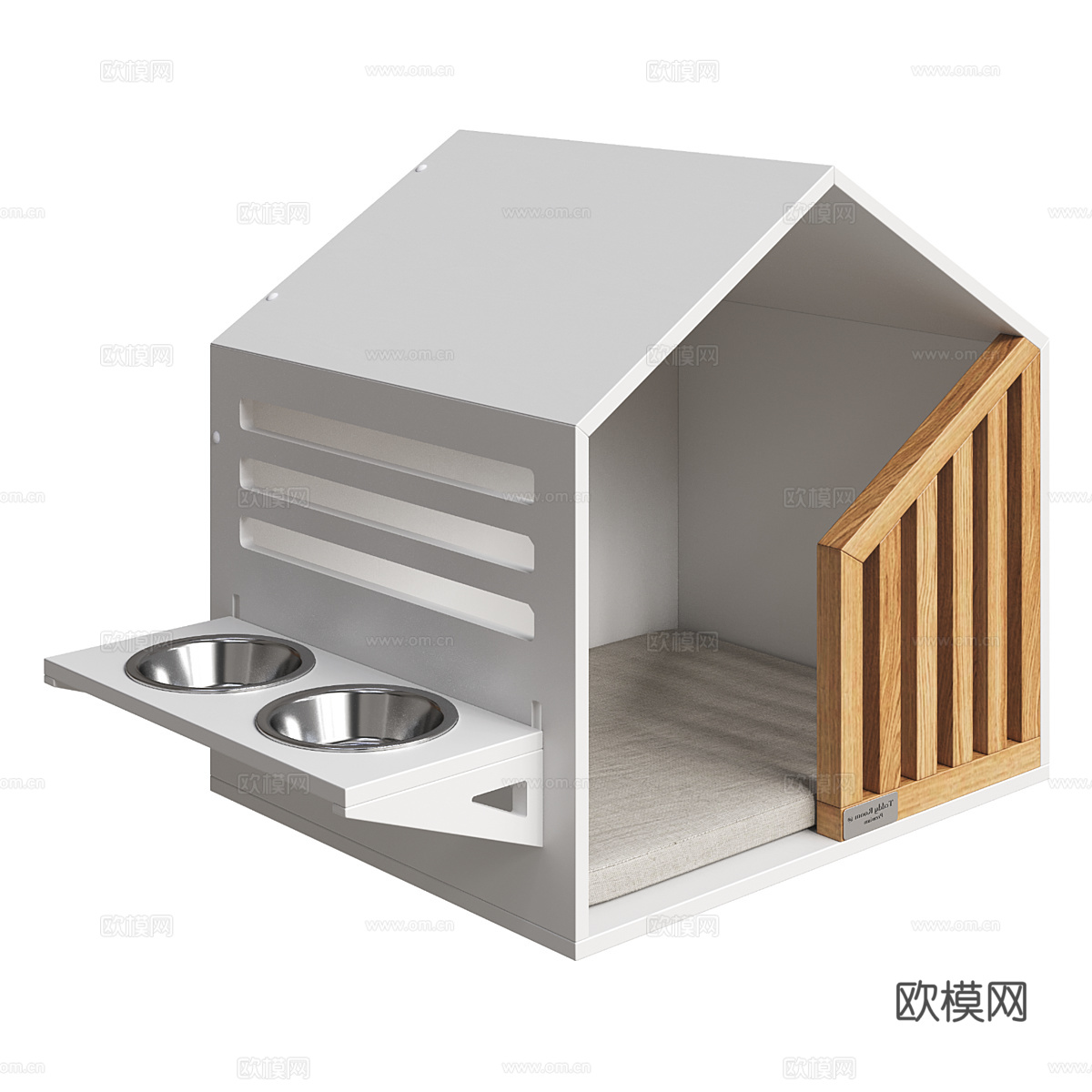 北欧简约狗屋 狗屋 简约狗屋 装饰狗屋3d模型