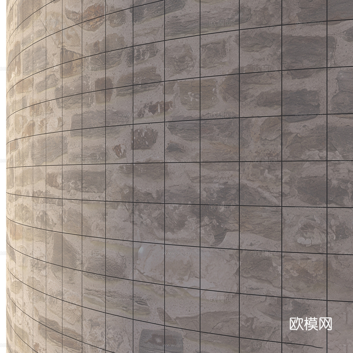 砖石材料 石砌墙 文化石3d模型