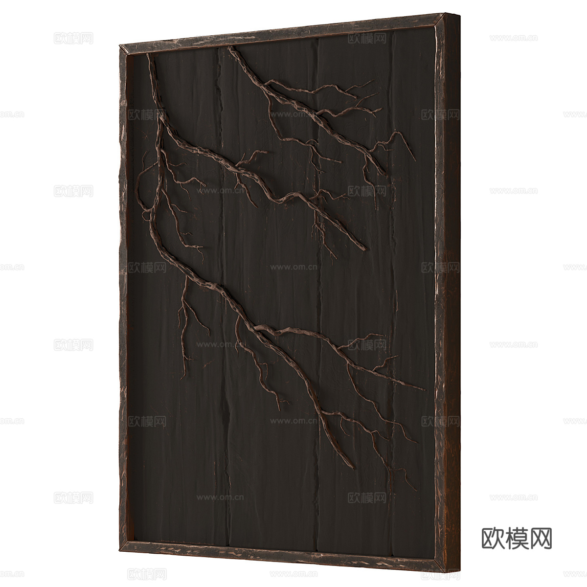 新中式装饰挂画 画框3d模型