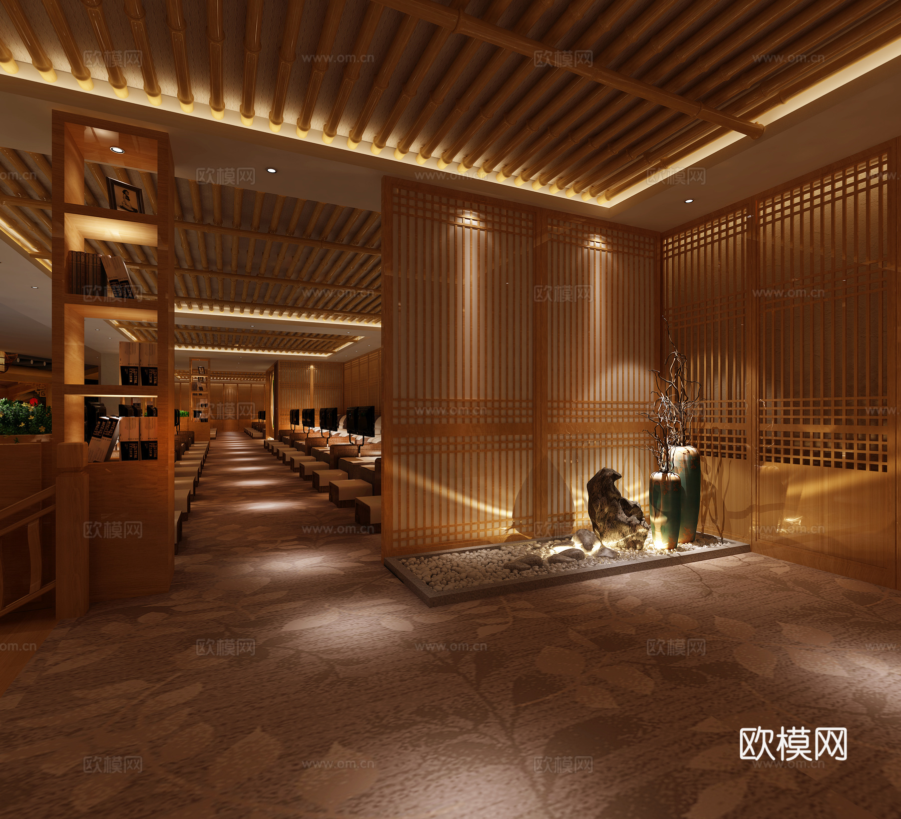 ： 休息区3d模型