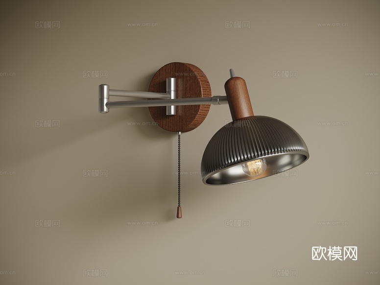 中古風(fēng)壁燈3d模型下載