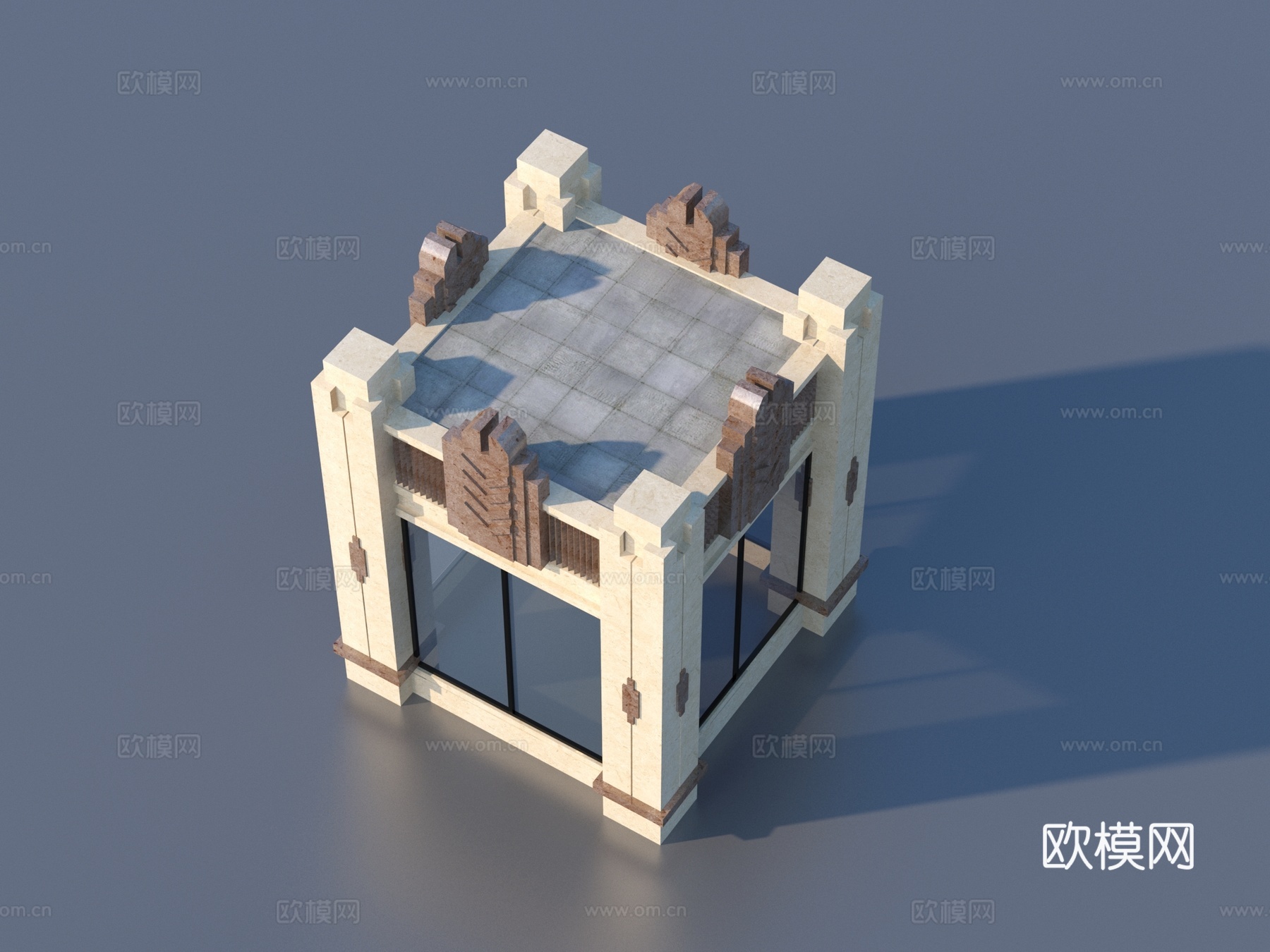岗亭 门卫 保安亭 建筑su模型