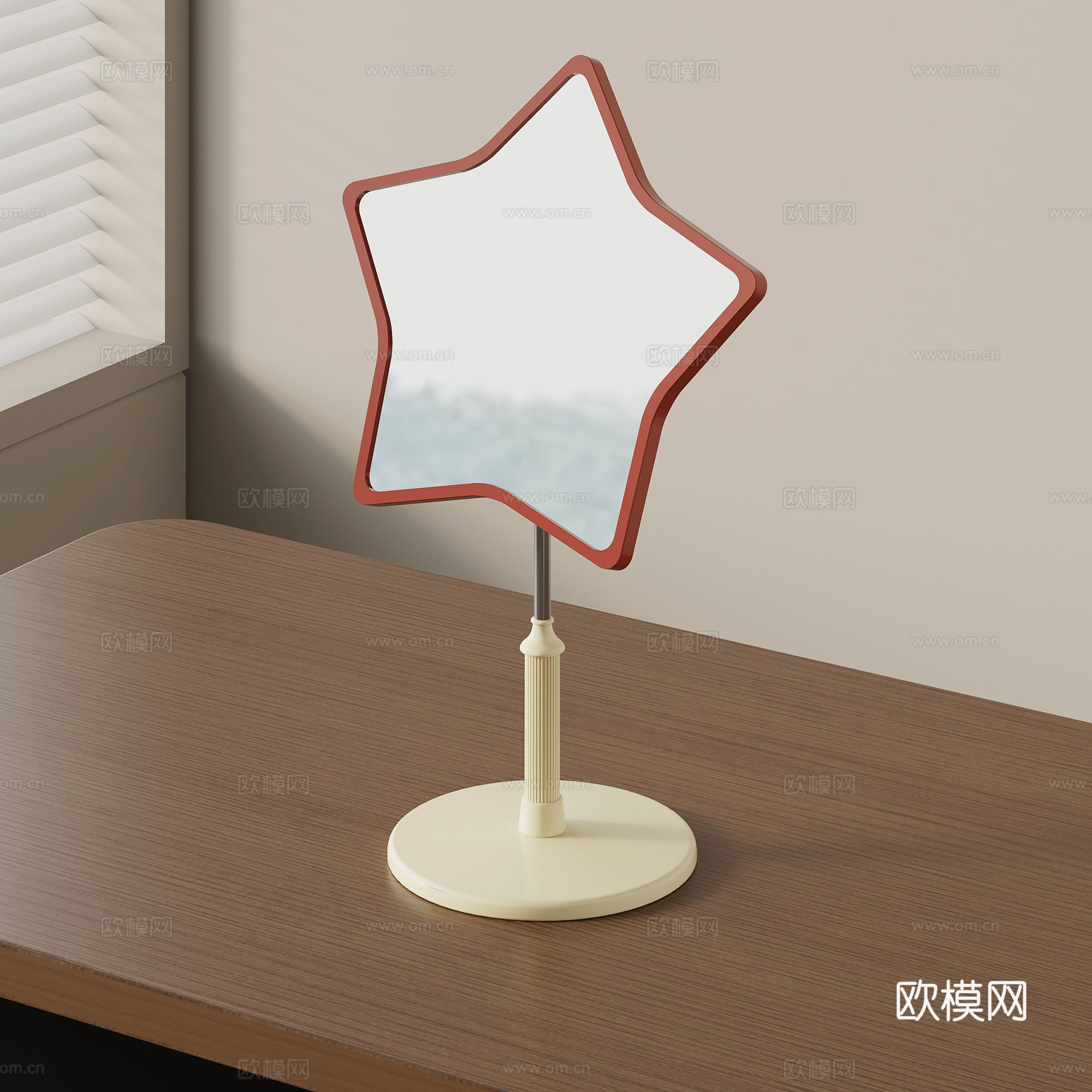 镜子 现代儿童镜子 桌上镜 化妆镜3d模型
