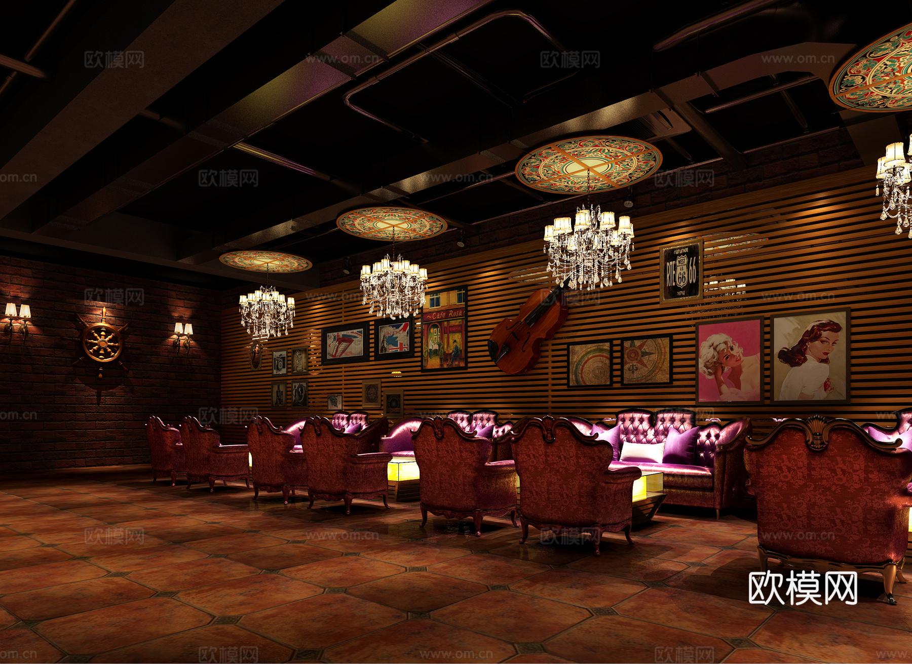 酒吧3d模型