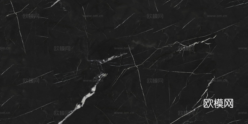 現(xiàn)代無縫黑色連紋黑白根大理石巖板下載