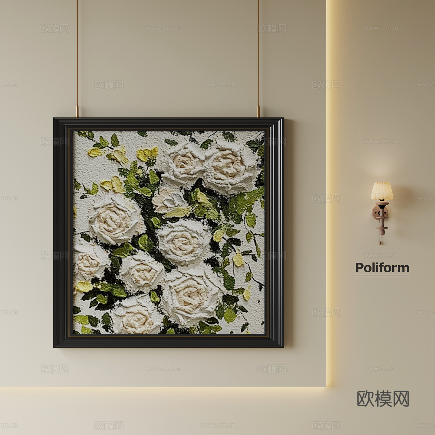 现代油画su模型