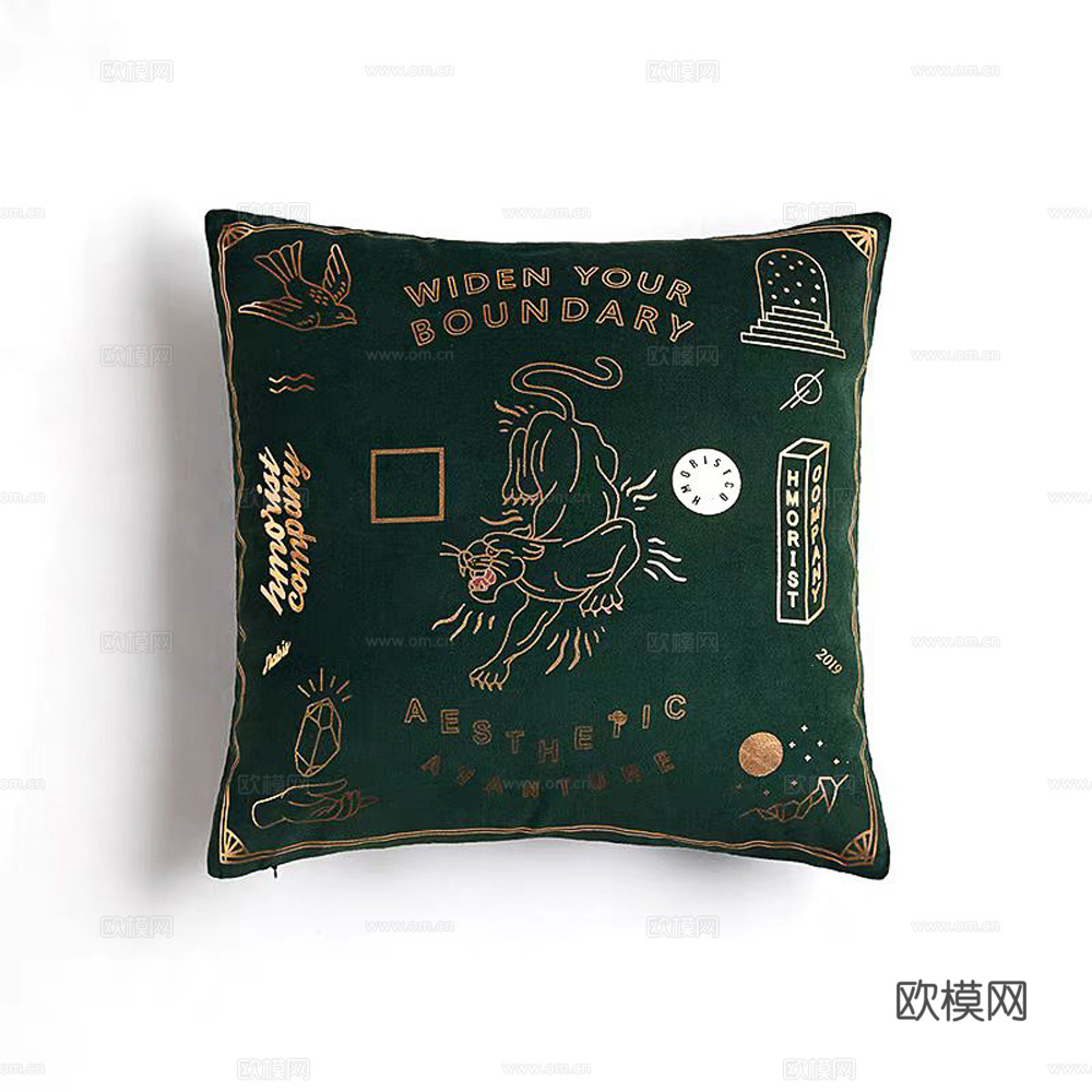 中式抱枕 枕头 印花抱枕
