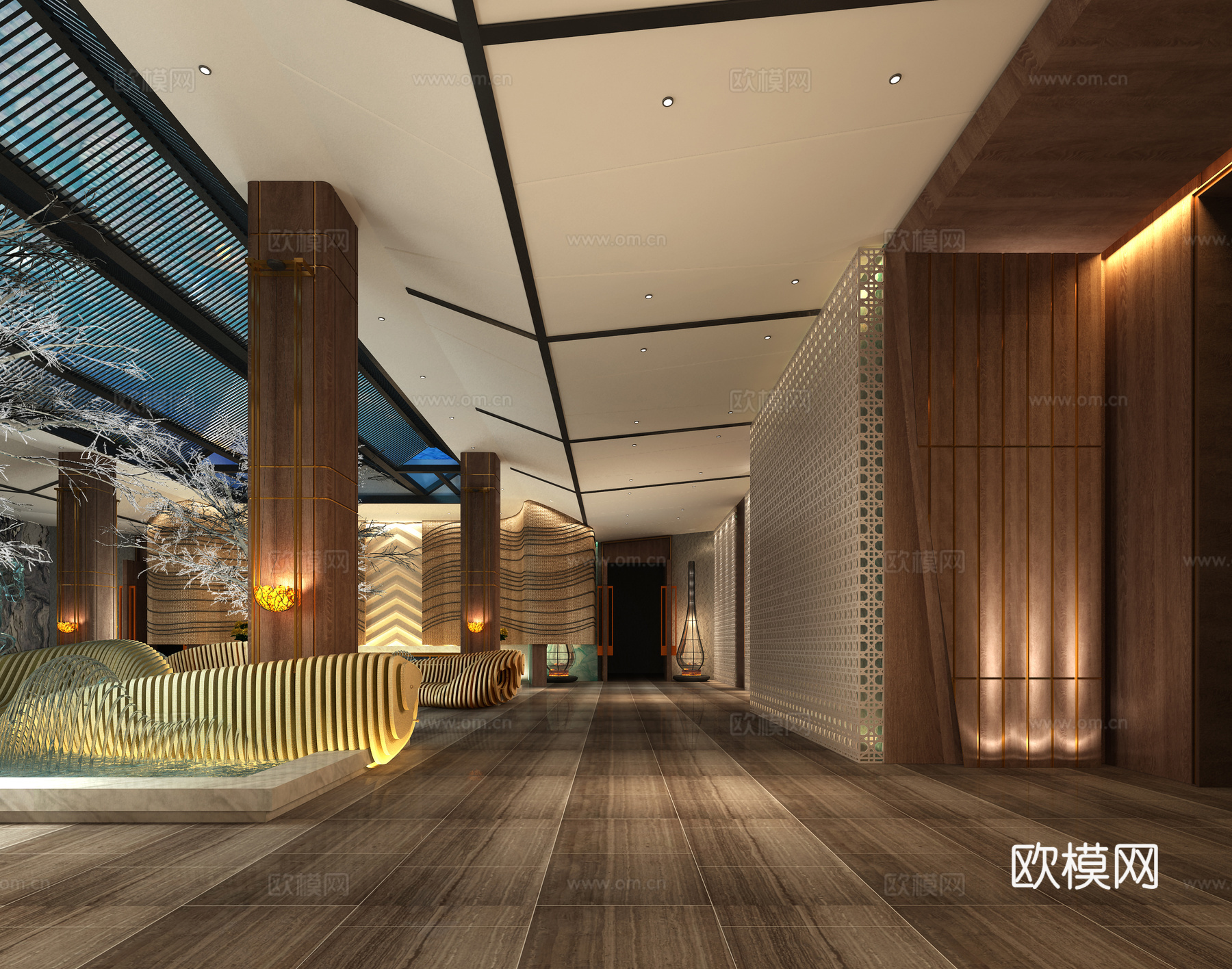 大堂3d模型下载（渲染图3）