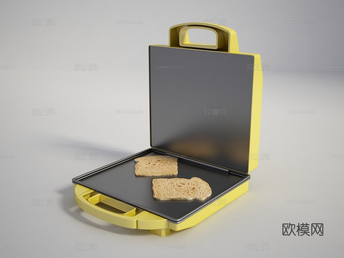 现代面包机 烘培 烤面包3d模型