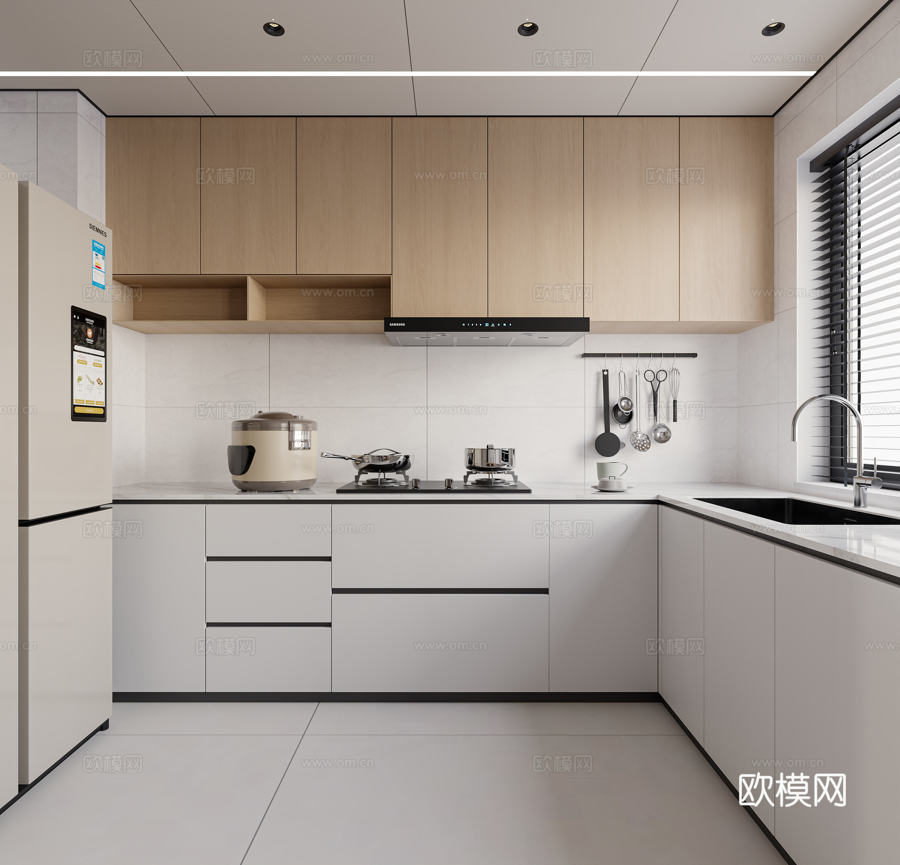 现代简约风格3d模型