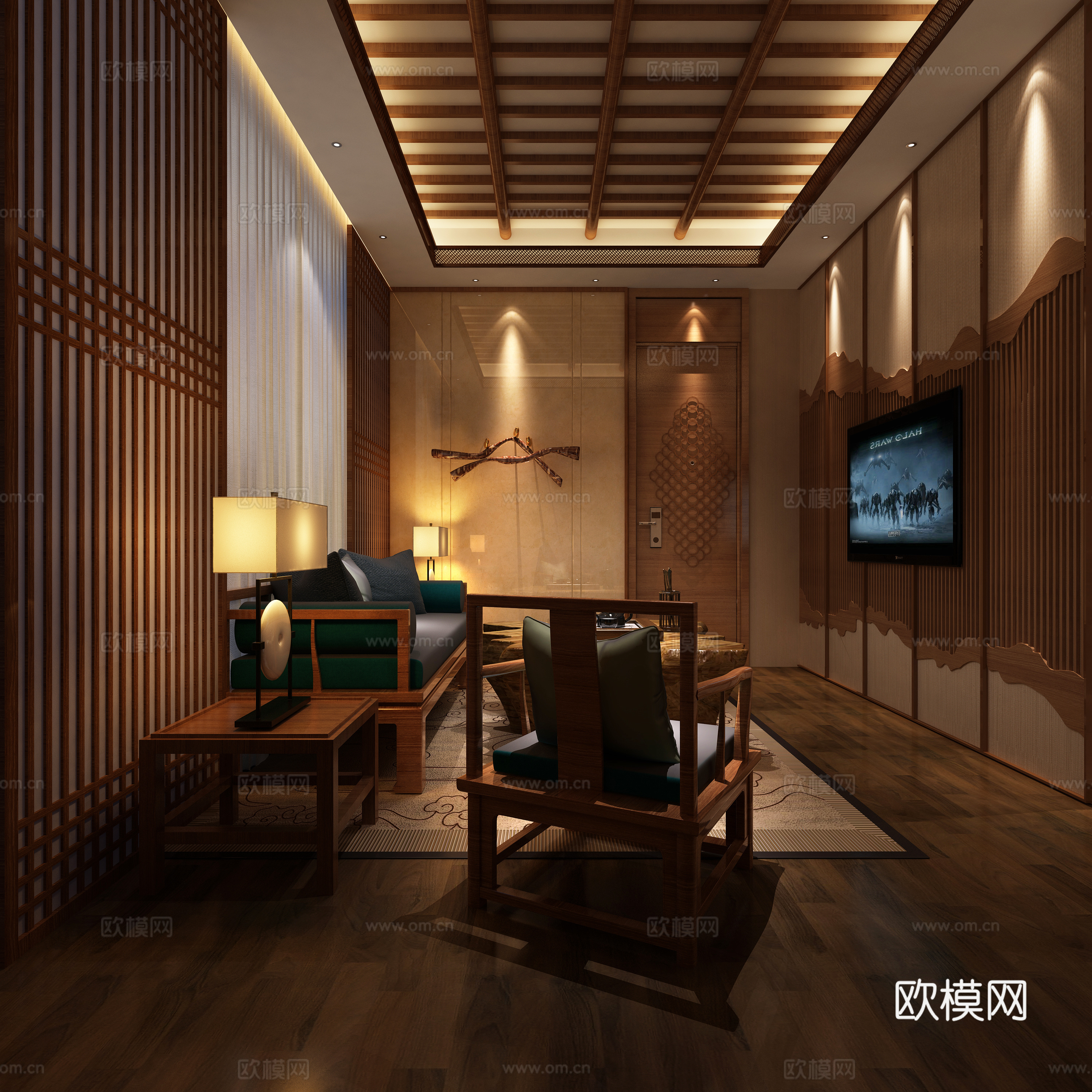 客房免费3d模型