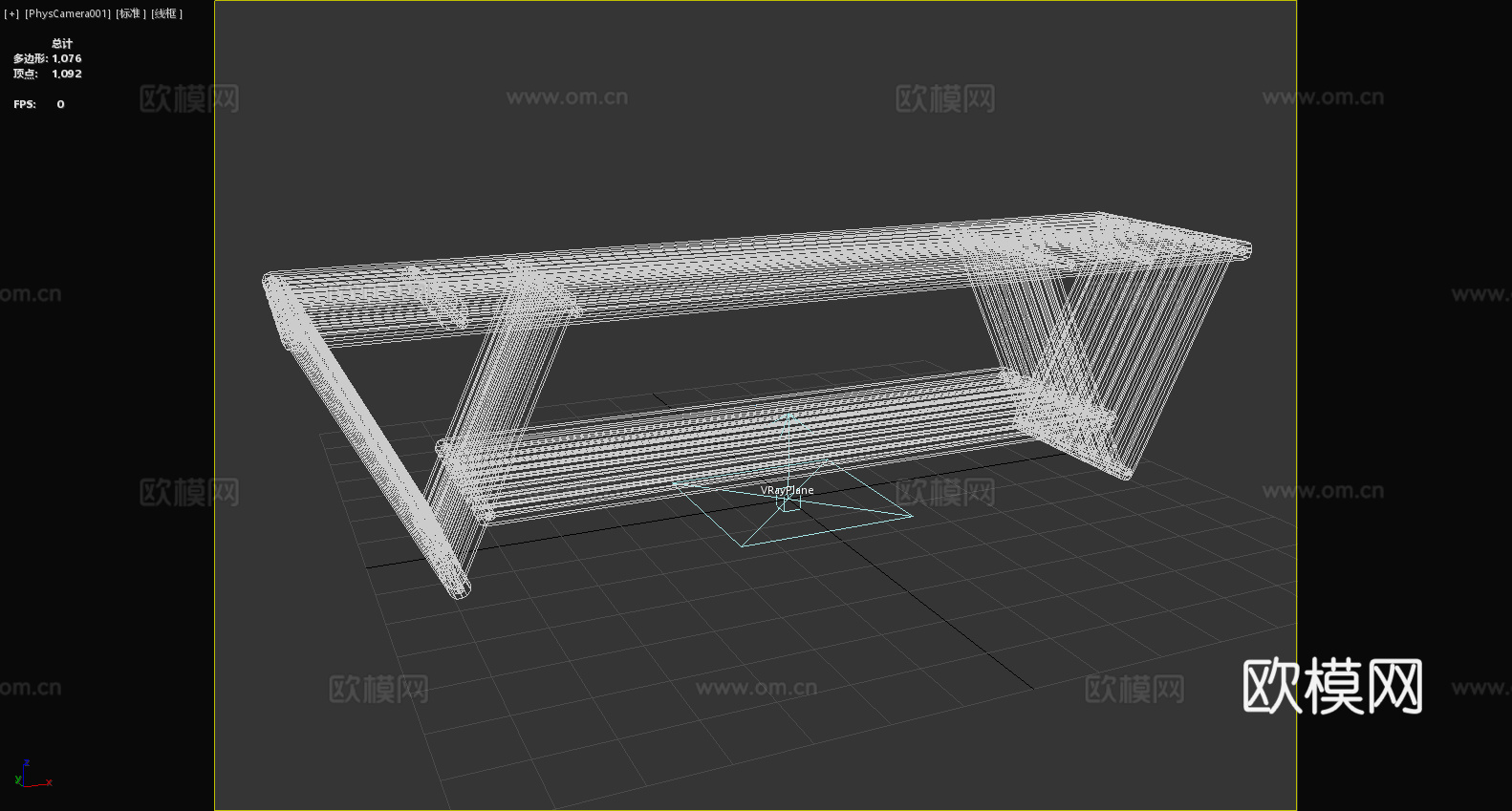 凳子 木凳 长凳 条凳3d模型