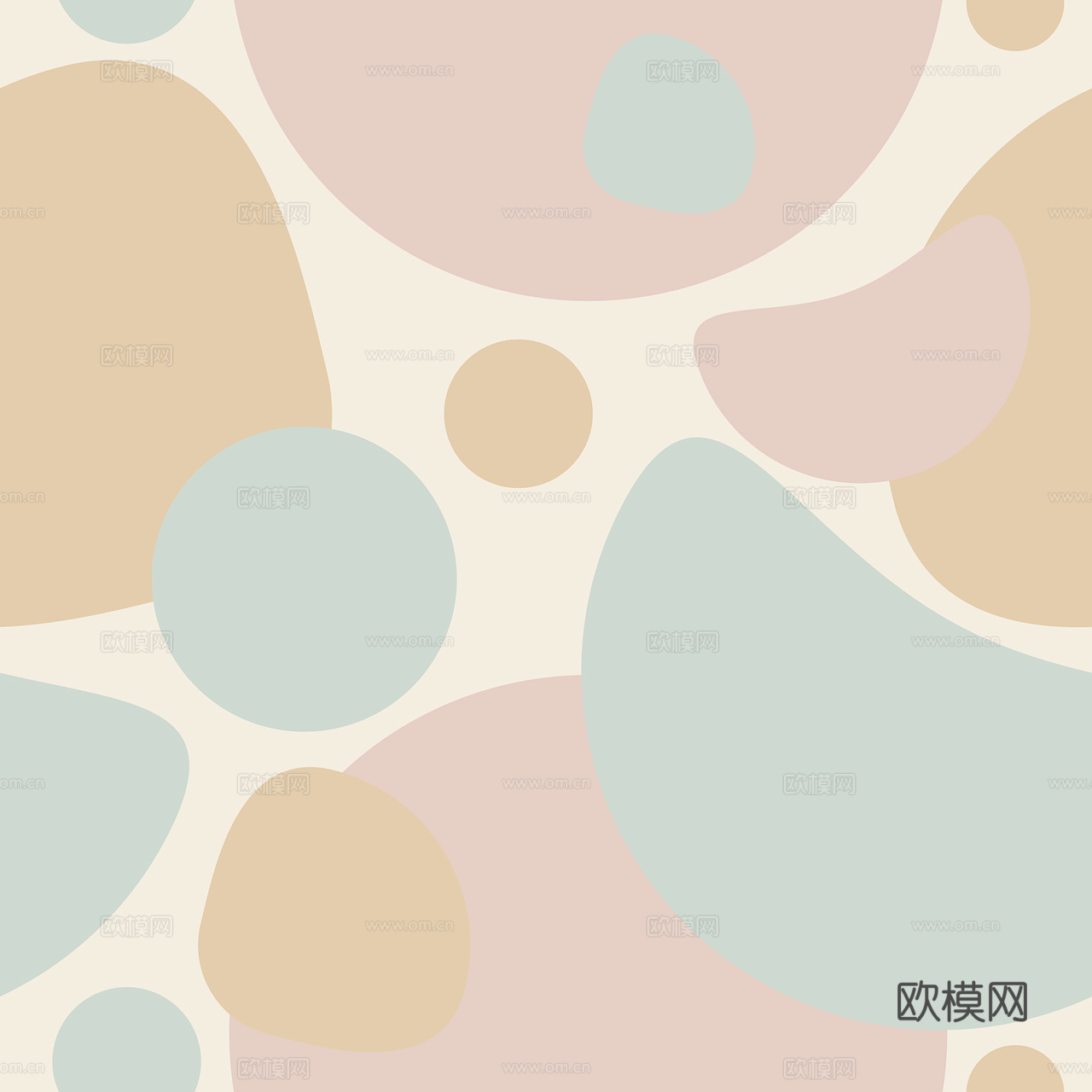 北欧现代抽象几何壁纸贴图