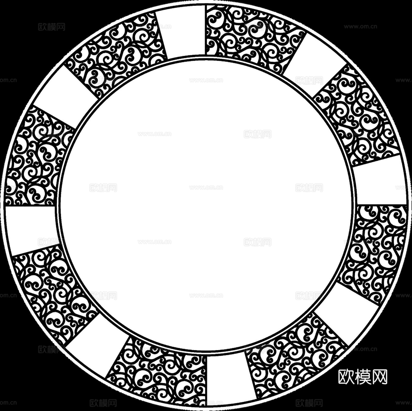 瓷砖地砖黑白凹凸 装饰花纹