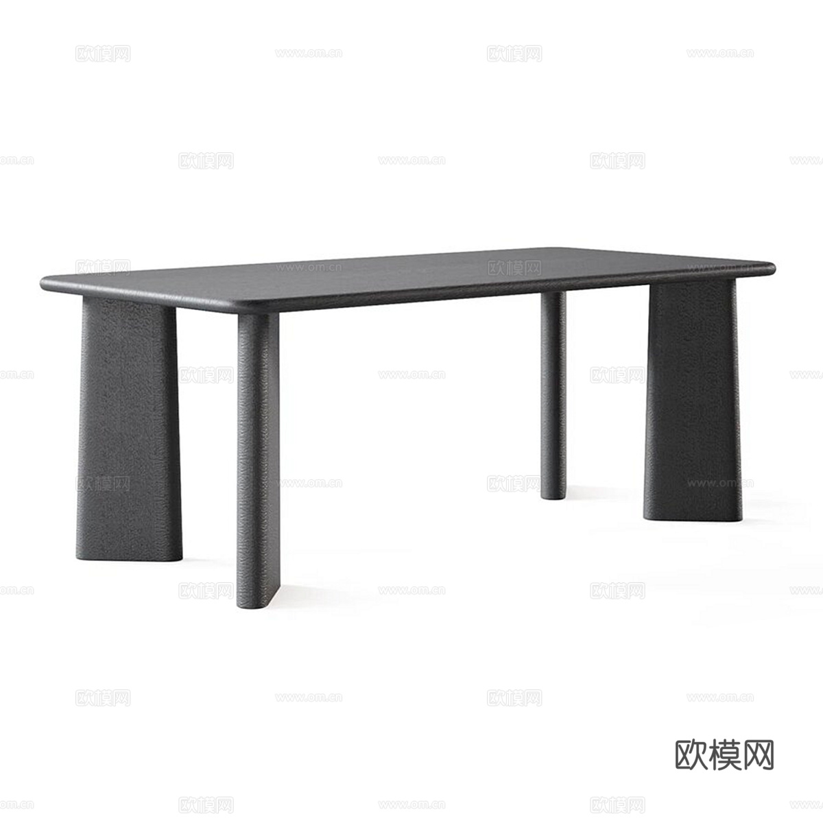 现代简约餐桌 餐桌  简约餐桌 桌子  木质餐桌3d模型