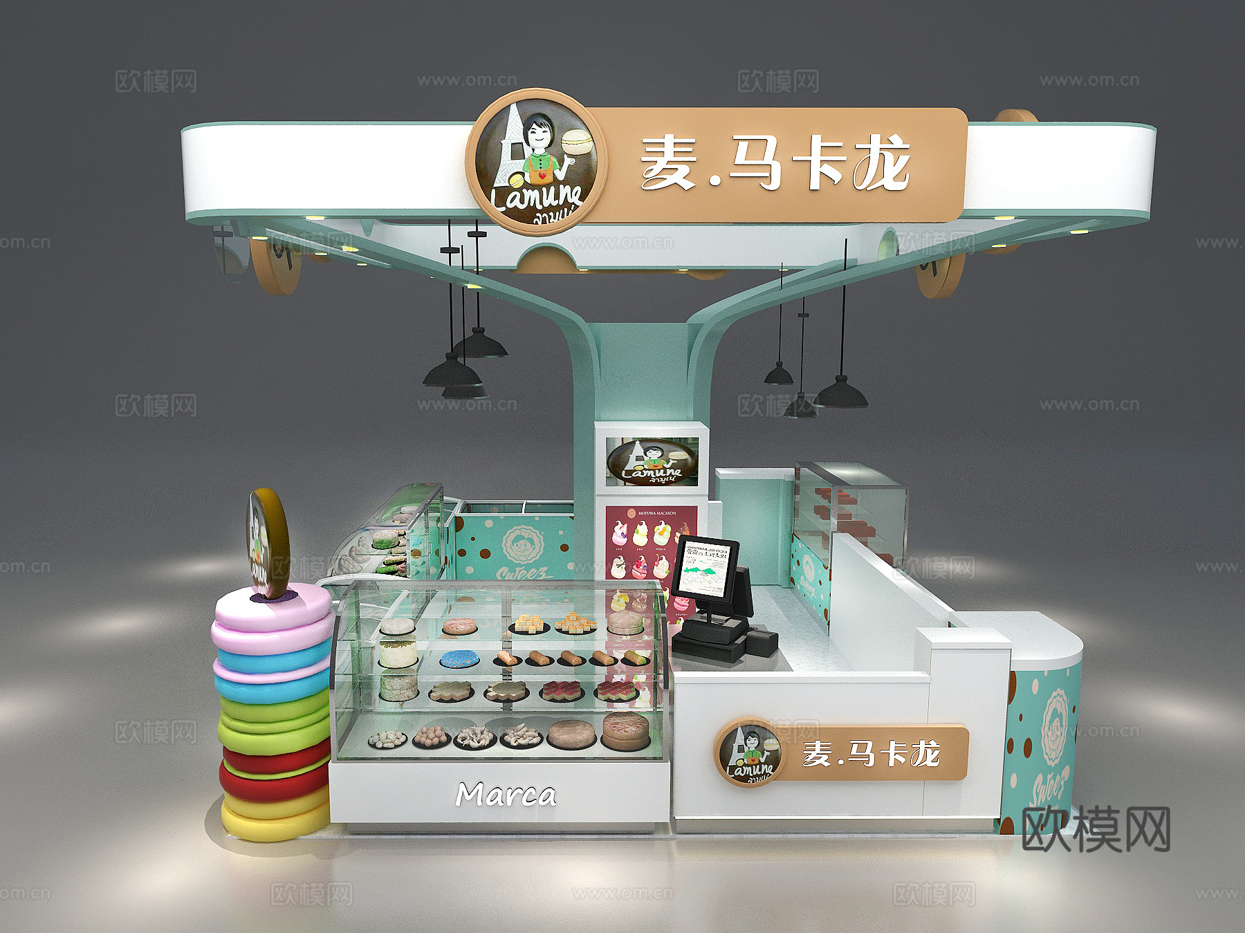 烘培零食店3d模型