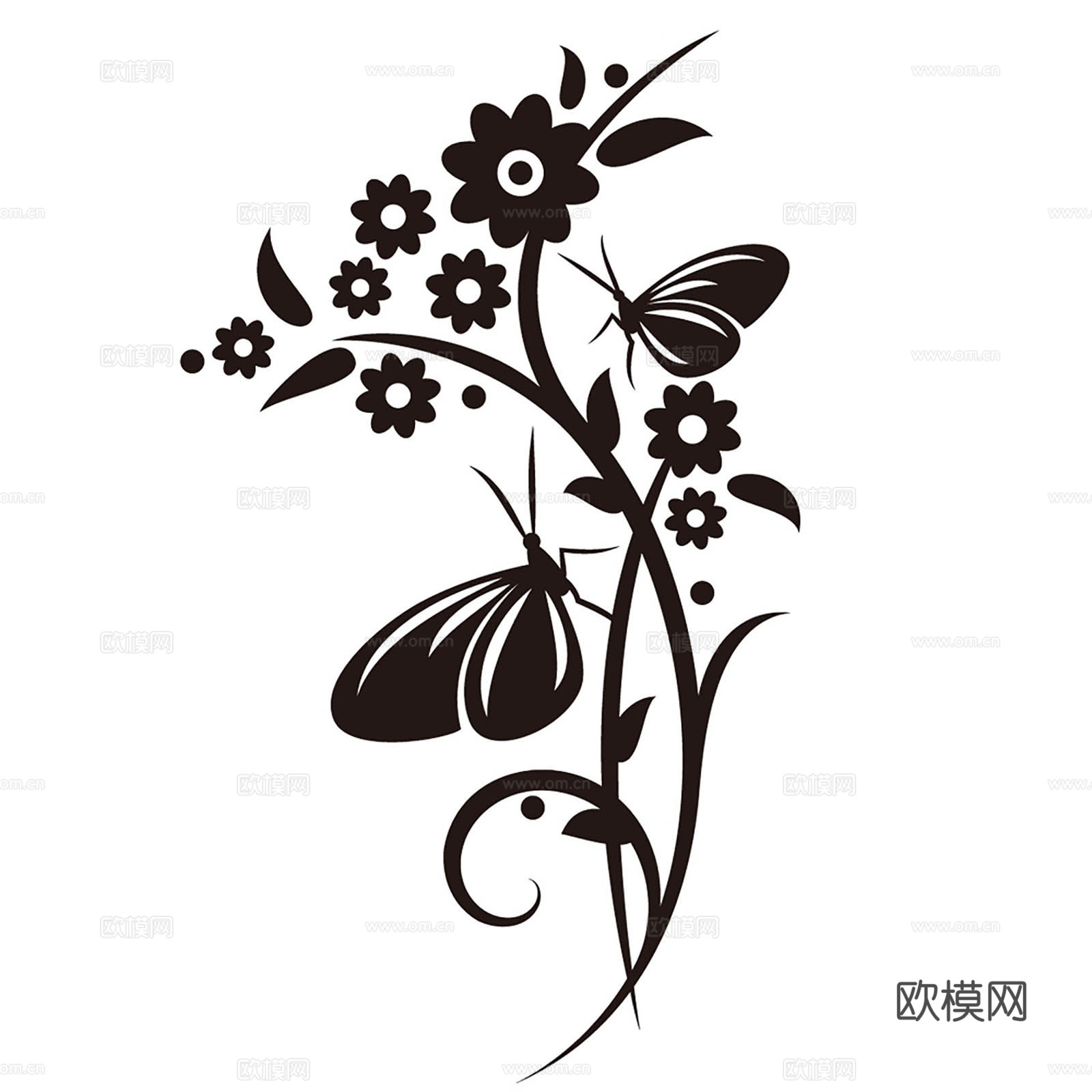 黑白凹凸 装饰花纹下载