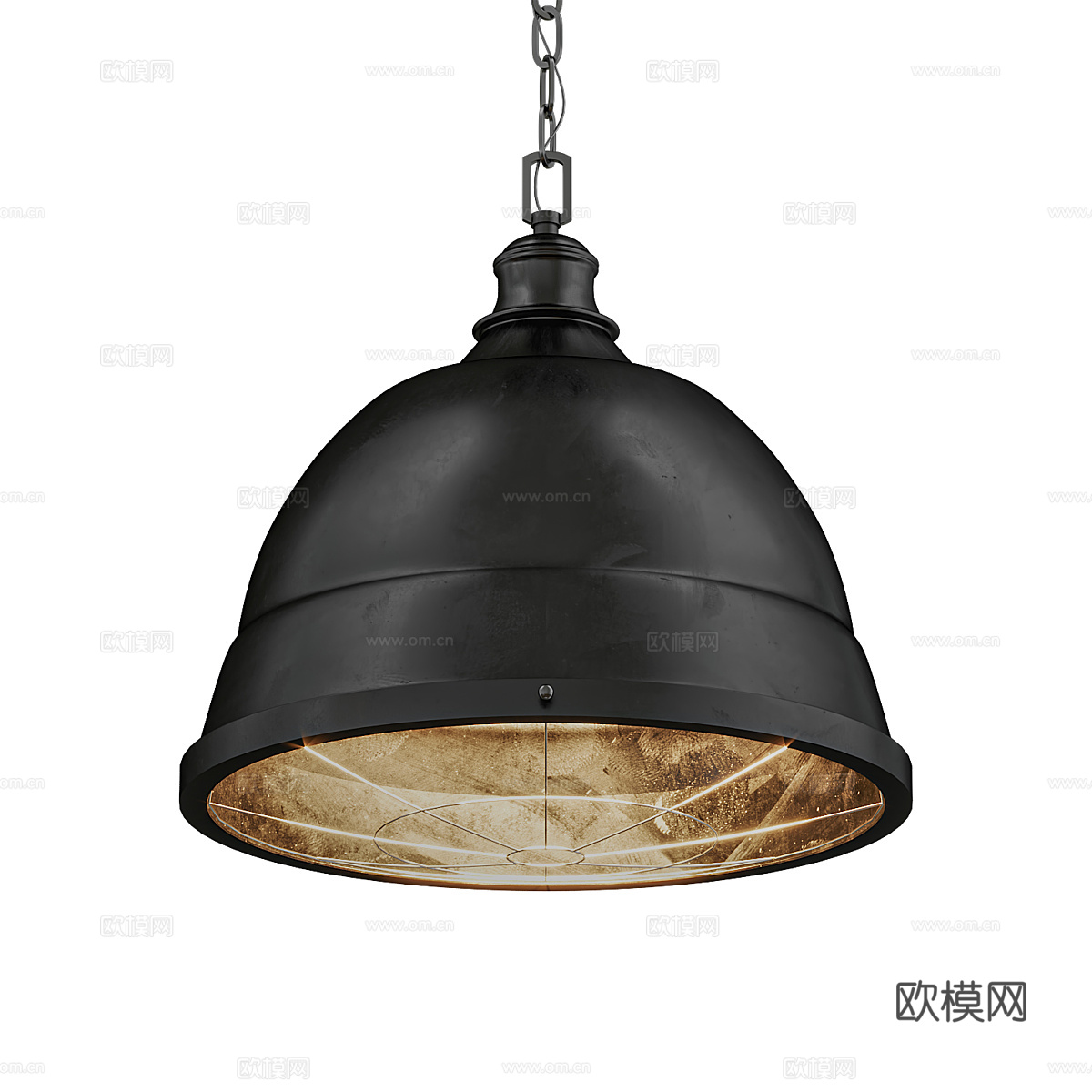 现代工业风金属装饰吊灯3d模型
