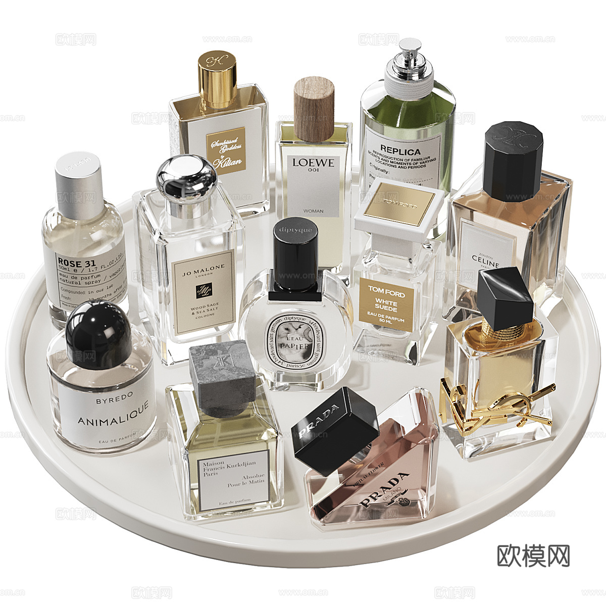 化妆品 香水3d模型下载（渲染图1）