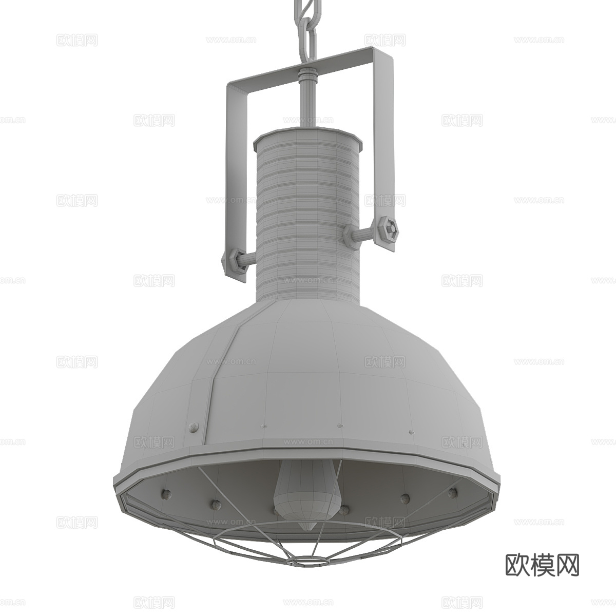 现代工业风金属装饰吊灯3d模型