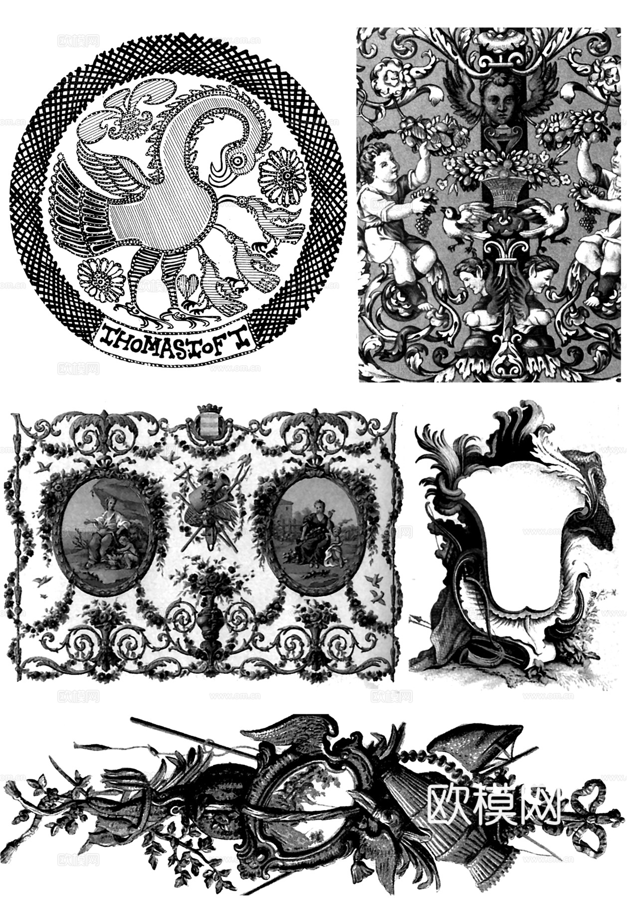 黑白凹凸  装饰花纹  古典花纹下载