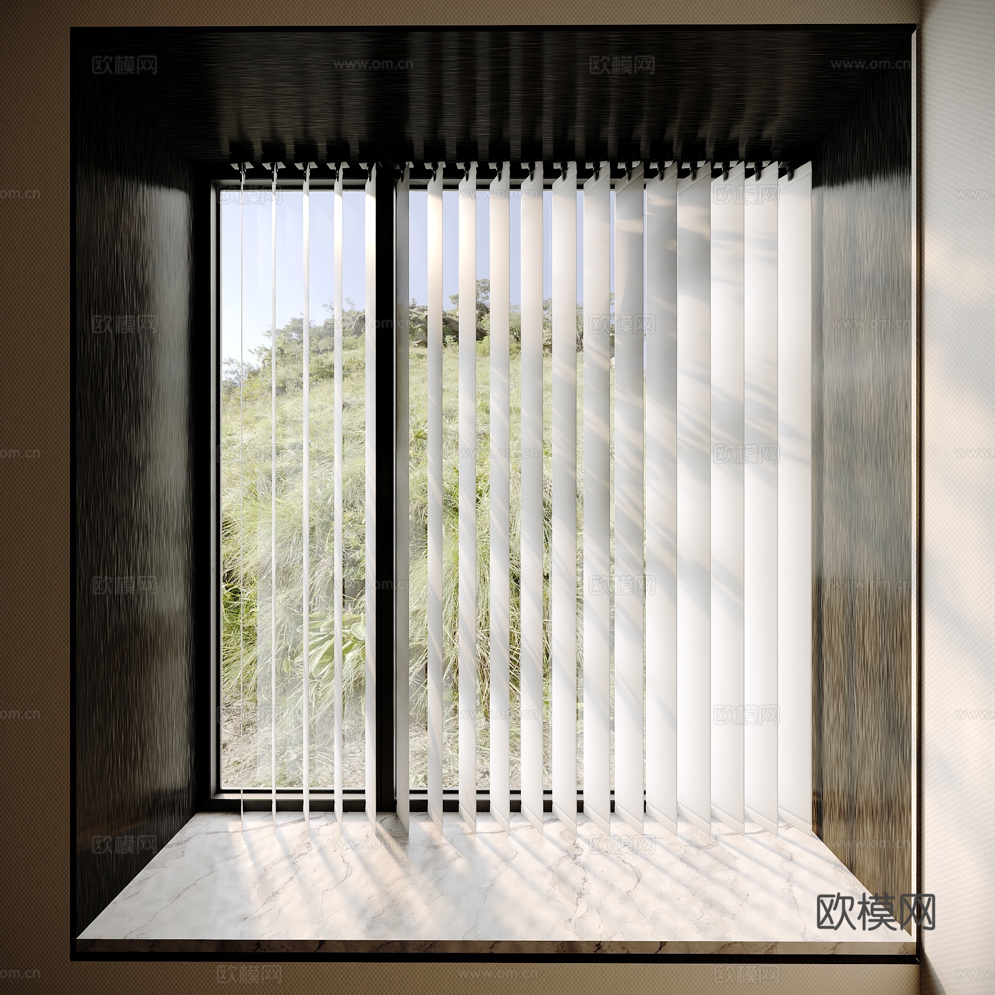 窗户 窗帘 百叶窗3d模型