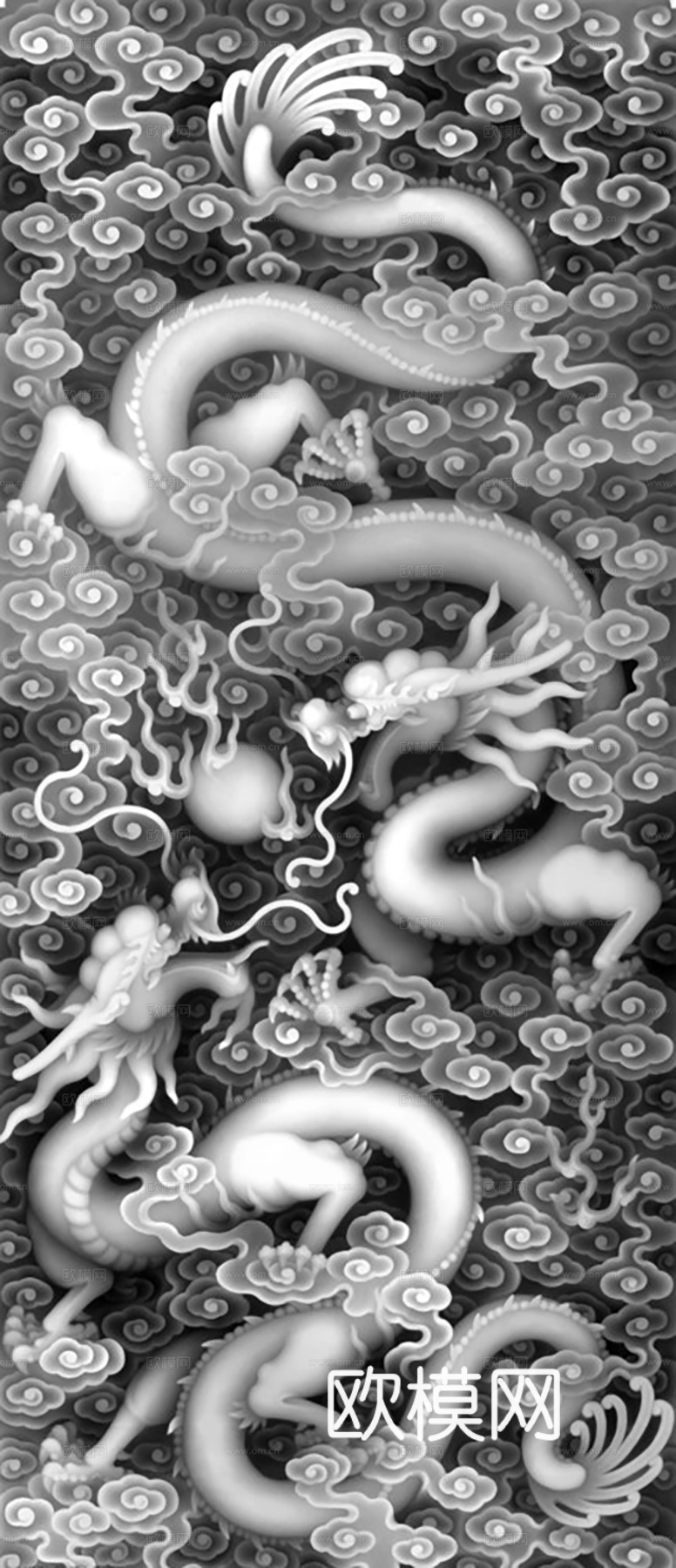 黑白凹凸  装饰花纹 浮雕下载