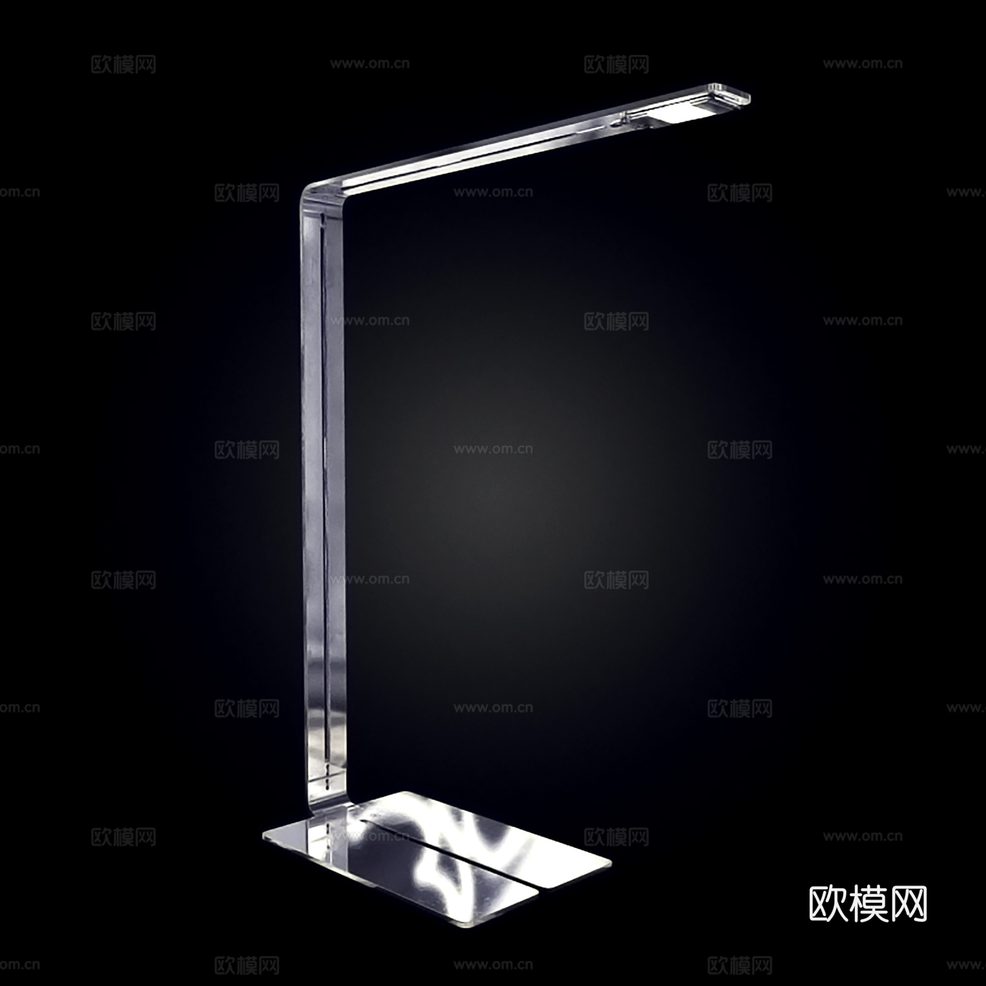 工业风台灯  简约台灯  金属台灯su模型