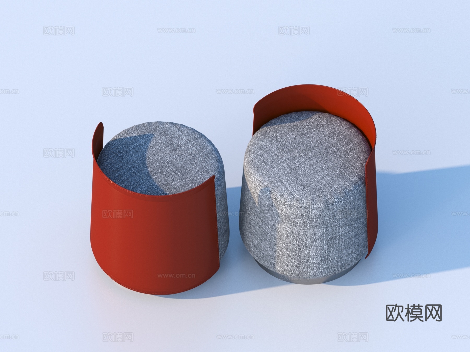 布艺 圆凳 换鞋凳3d模型