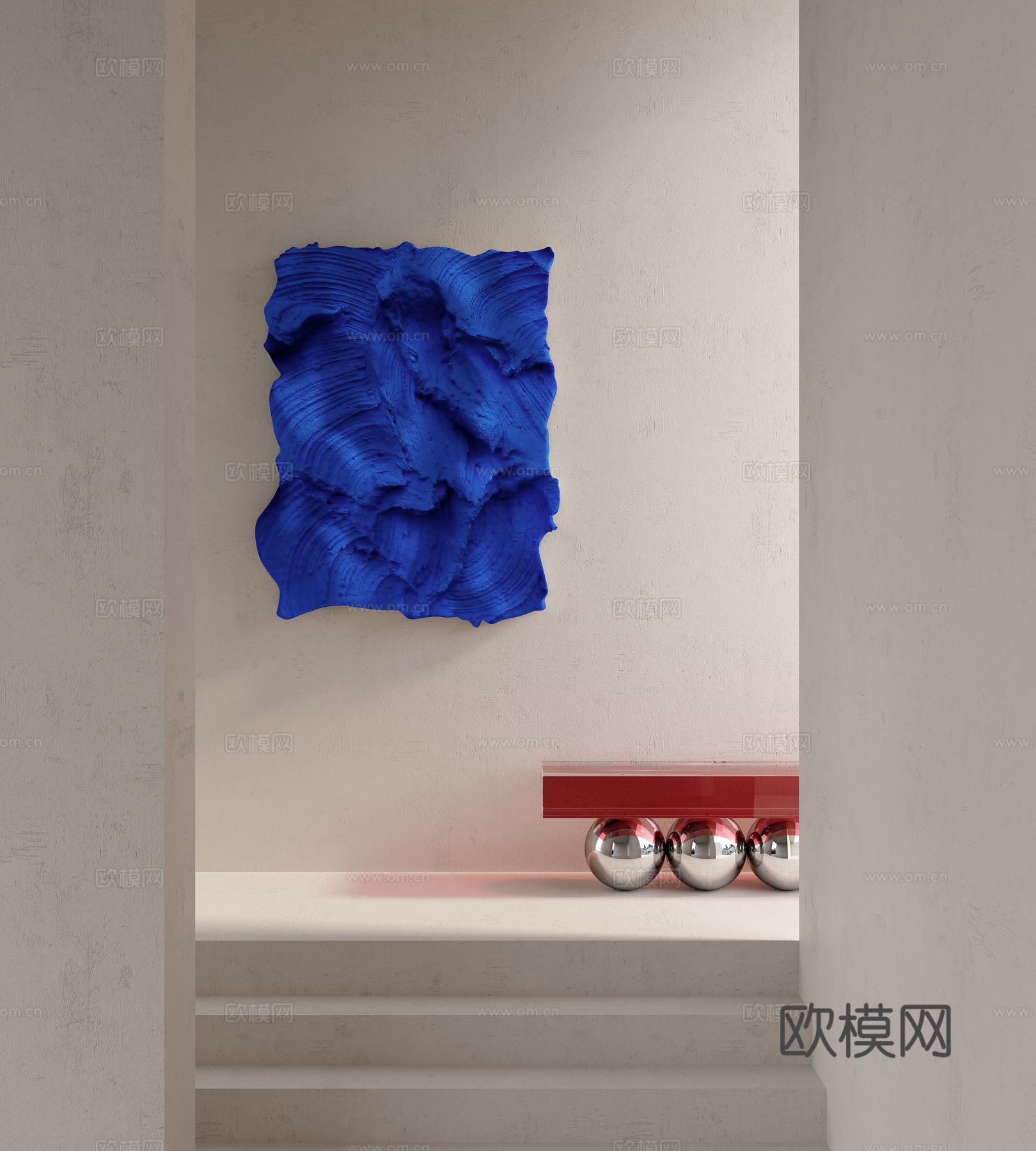 现代墙饰挂件3d模型
