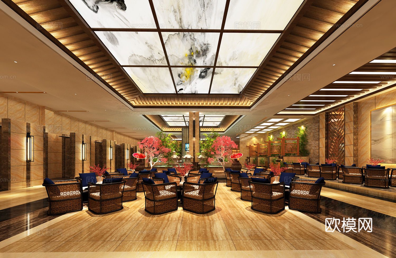 浴区3d模型下载（渲染图1）