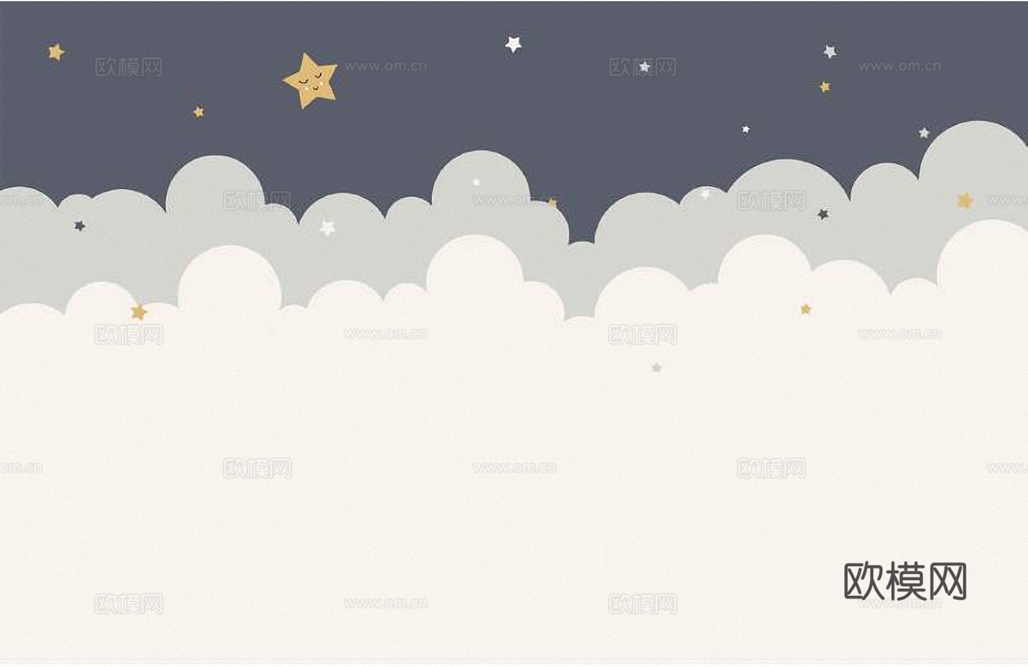 儿童房墙纸贴图