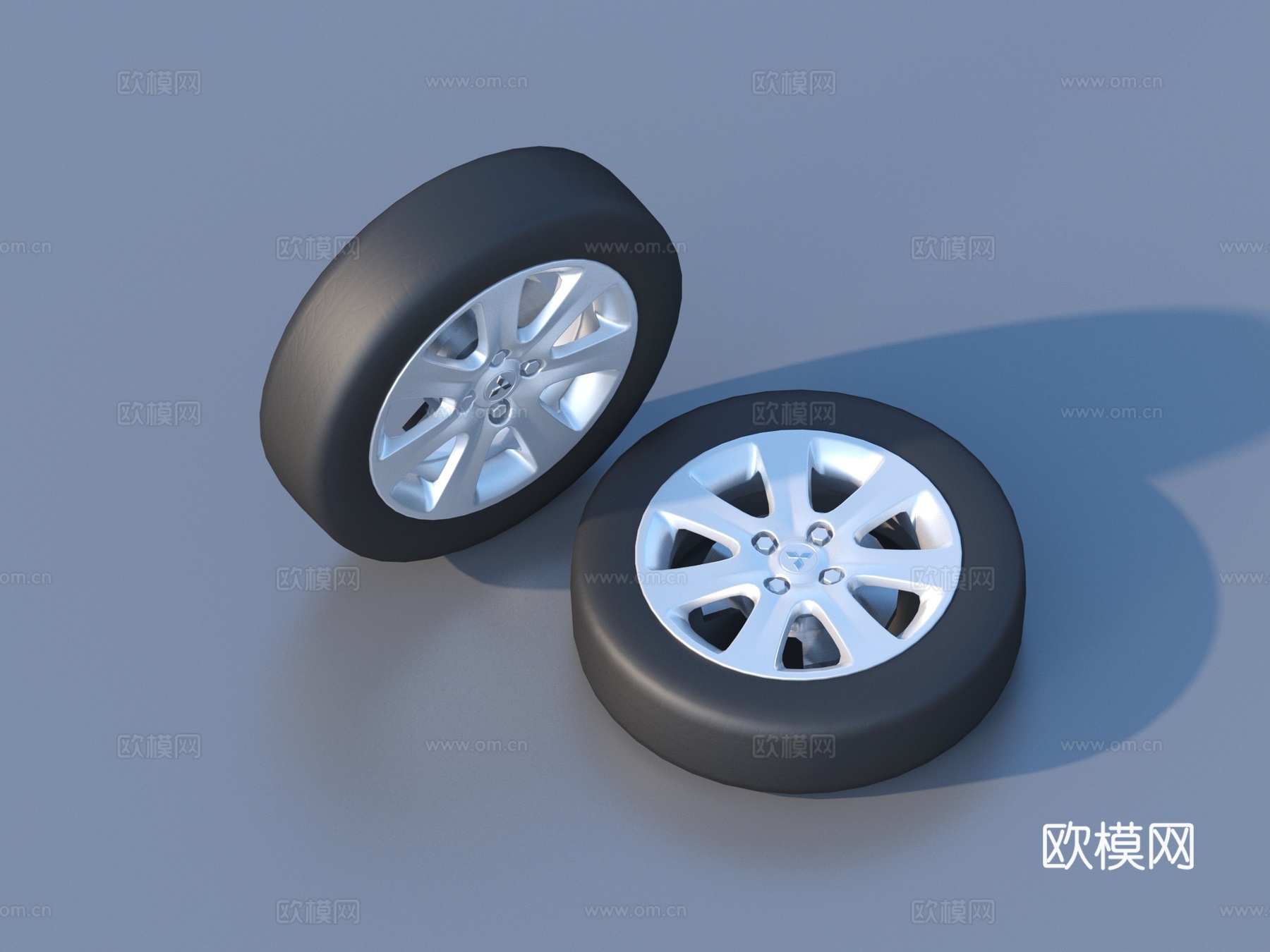 轮胎 汽车车轮 车胎 轮毂3d模型
