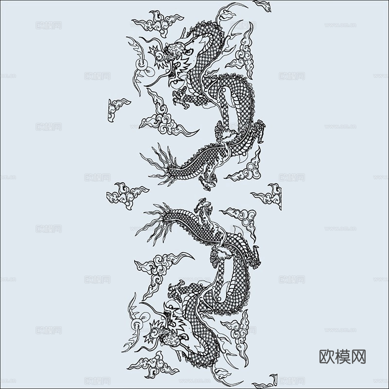 金属雕花黑白凹凸