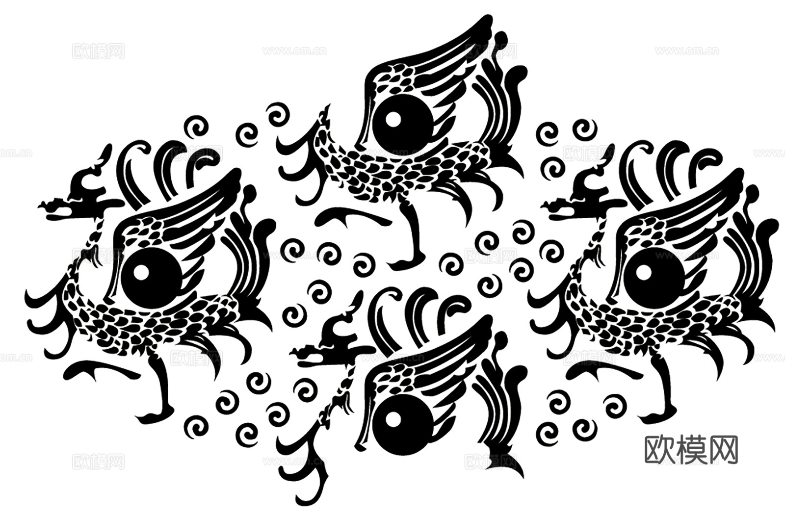 黑白凹凸 装饰花纹 图案花纹