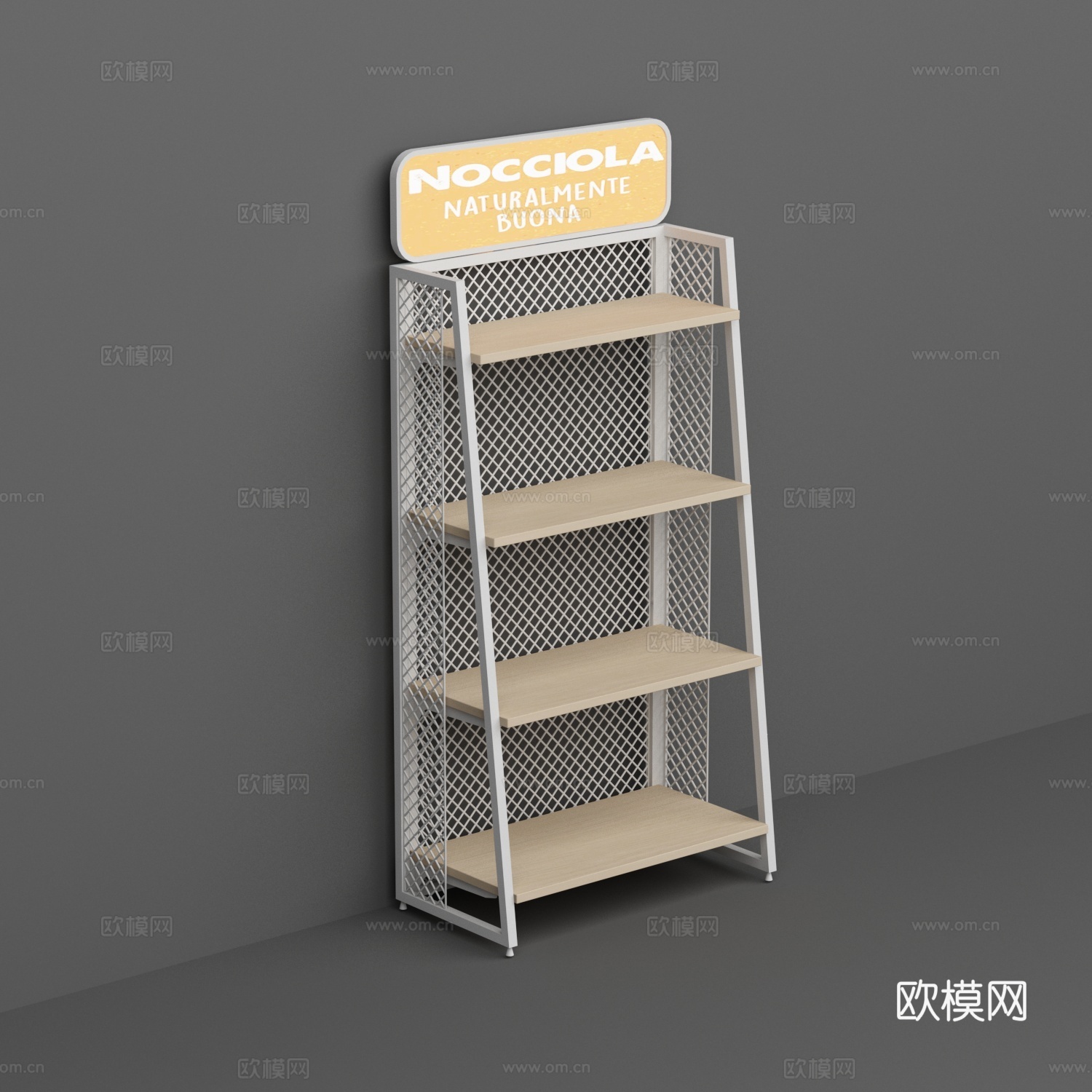 超市便利店商品展示货架3d模型