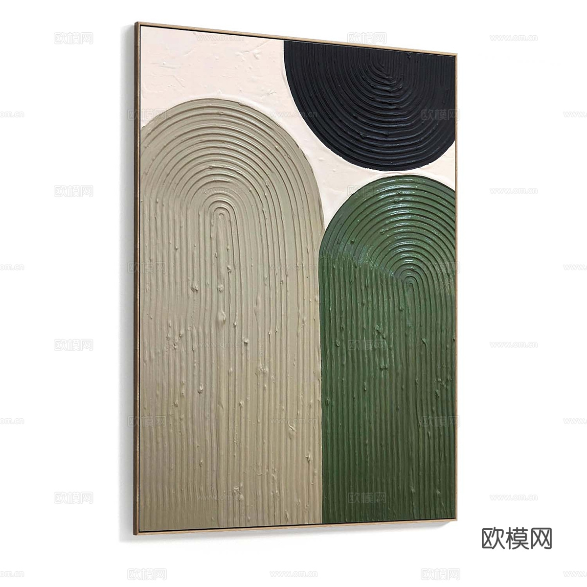 现代意式装饰挂画3d模型