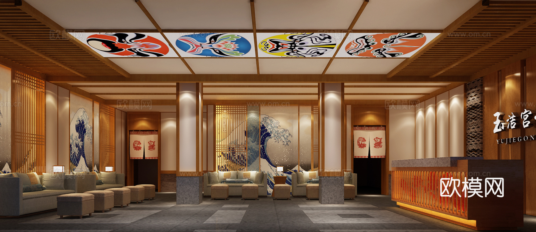 大堂3d模型下载