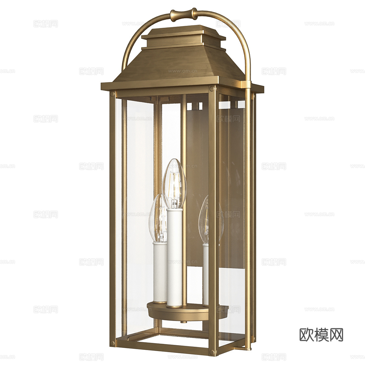 新中式户外装饰壁灯3d模型