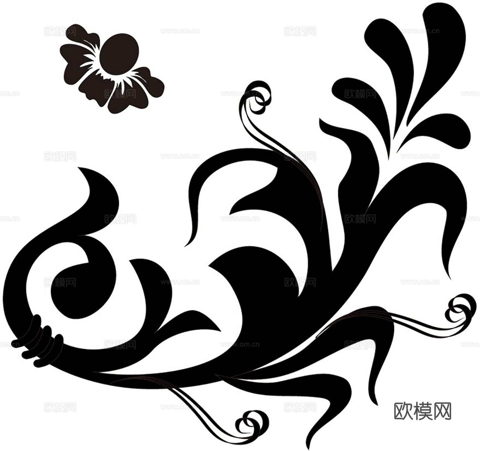 黑白凹凸 装饰花纹 图案花纹