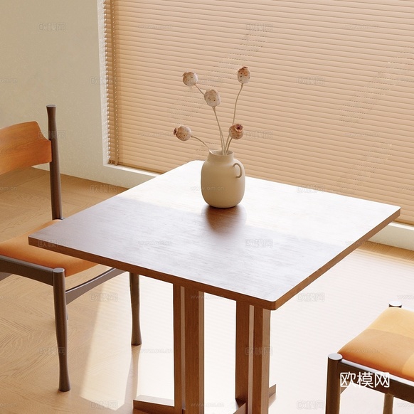 現(xiàn)代洽談桌椅3d模型下載
